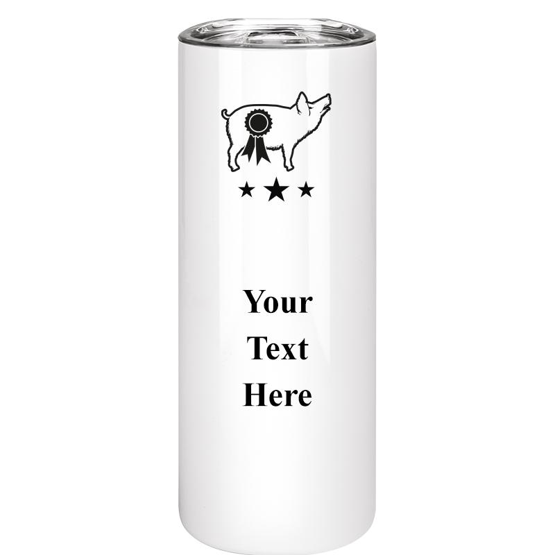 SLIM TUMBLER 20OZ WHITE