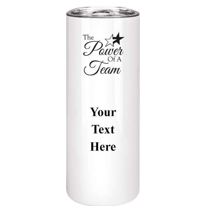 SLIM TUMBLER 20OZ WHITE