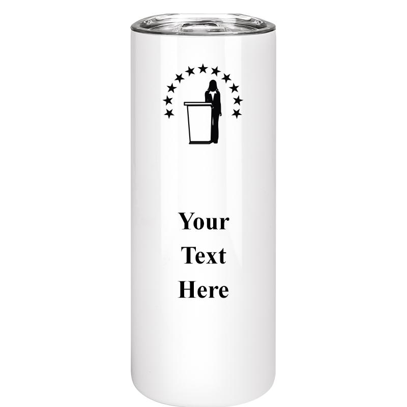 SLIM TUMBLER 20OZ WHITE