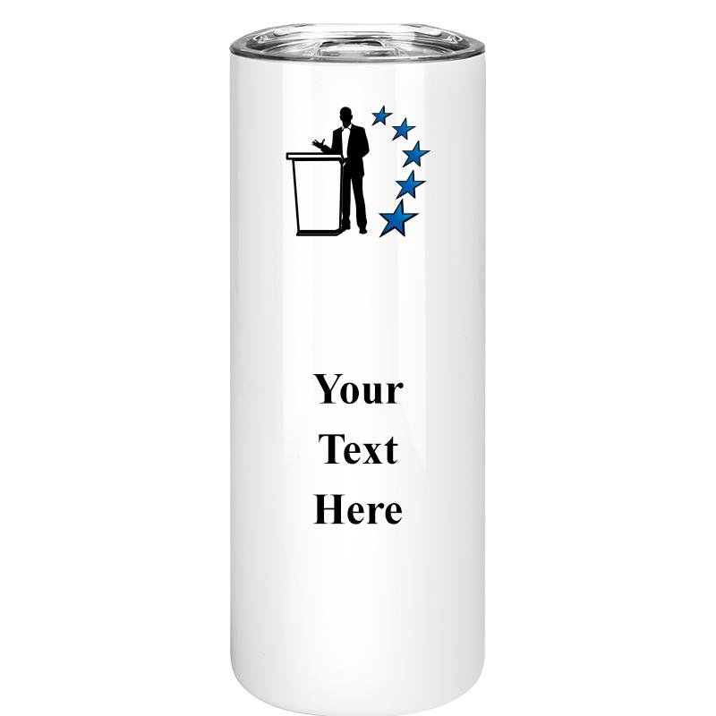 SLIM TUMBLER 20OZ WHITE