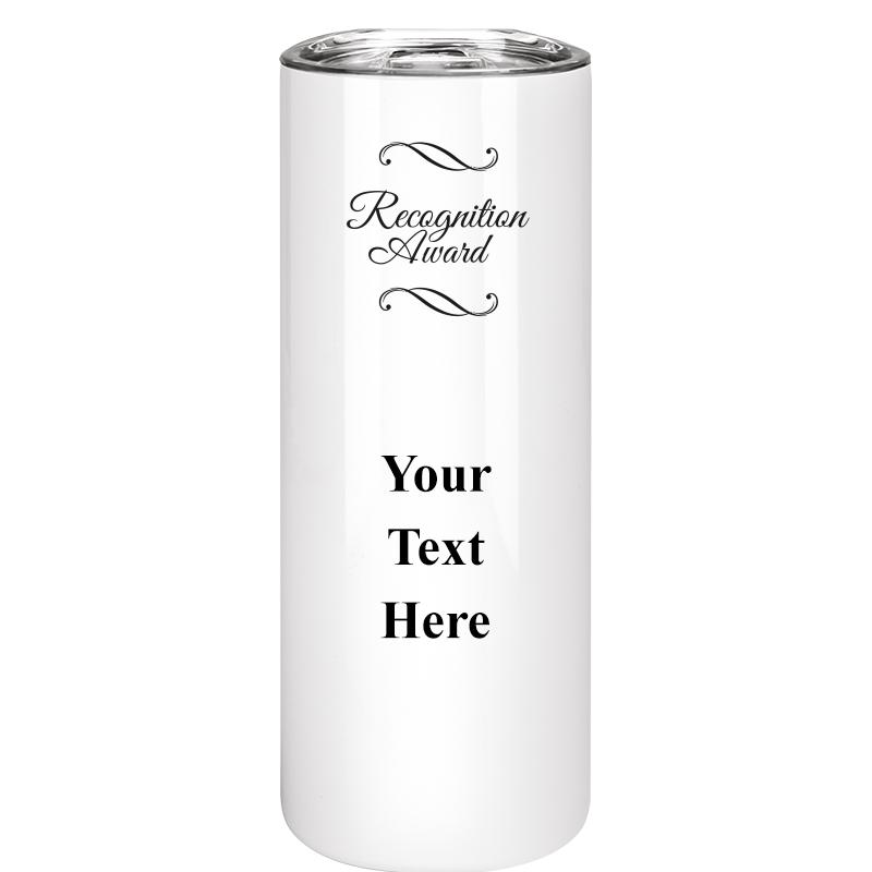 SLIM TUMBLER 20OZ WHITE