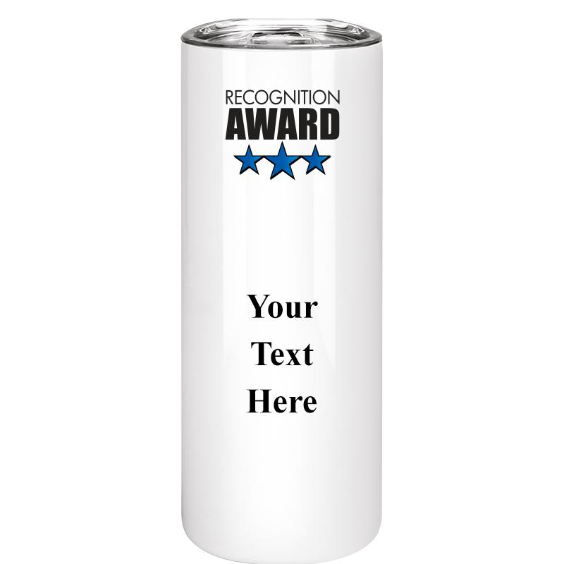 SLIM TUMBLER 20OZ WHITE