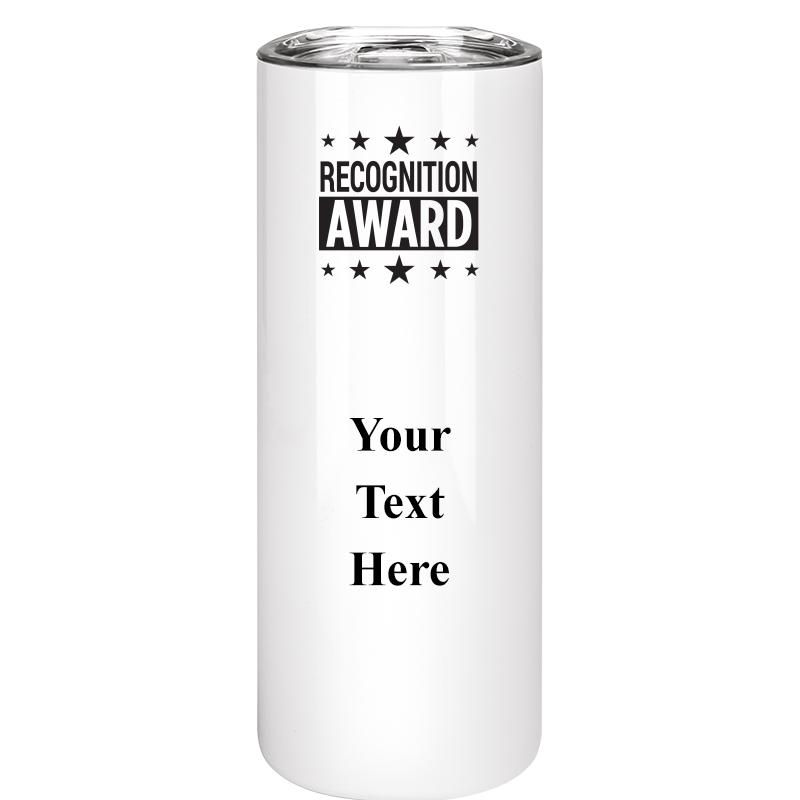 SLIM TUMBLER 20OZ WHITE