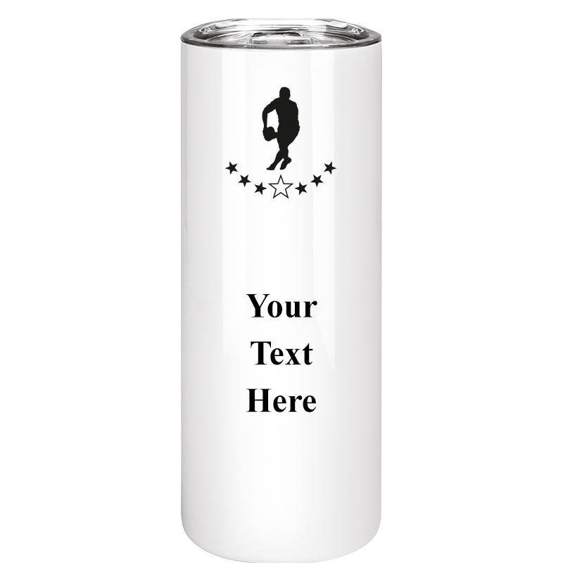 SLIM TUMBLER 20OZ WHITE