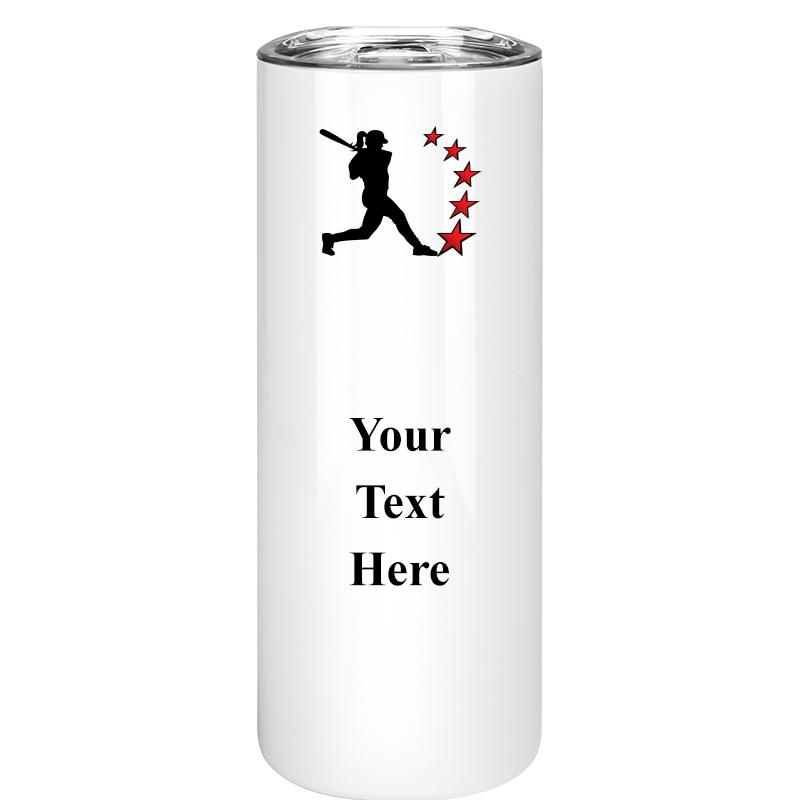 SLIM TUMBLER 20OZ WHITE