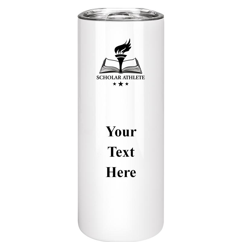 SLIM TUMBLER 20OZ WHITE