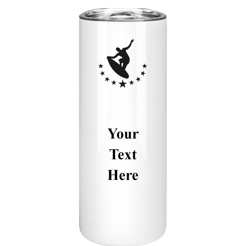 SLIM TUMBLER 20OZ WHITE