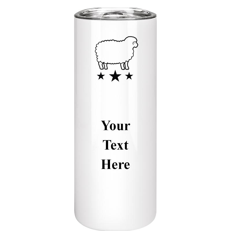 SLIM TUMBLER 20OZ WHITE