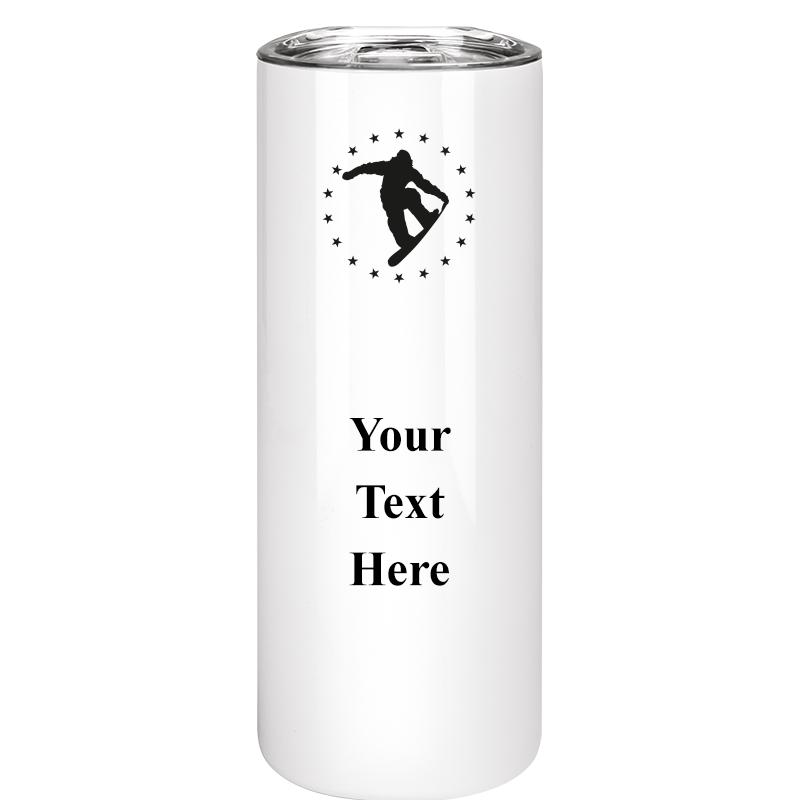 SLIM TUMBLER 20OZ WHITE