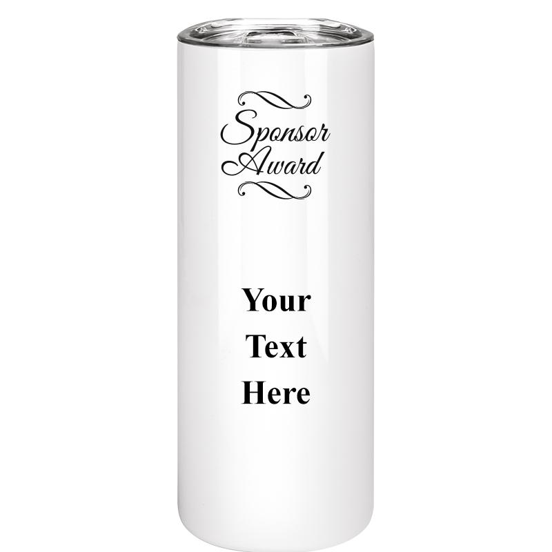 SLIM TUMBLER 20OZ WHITE