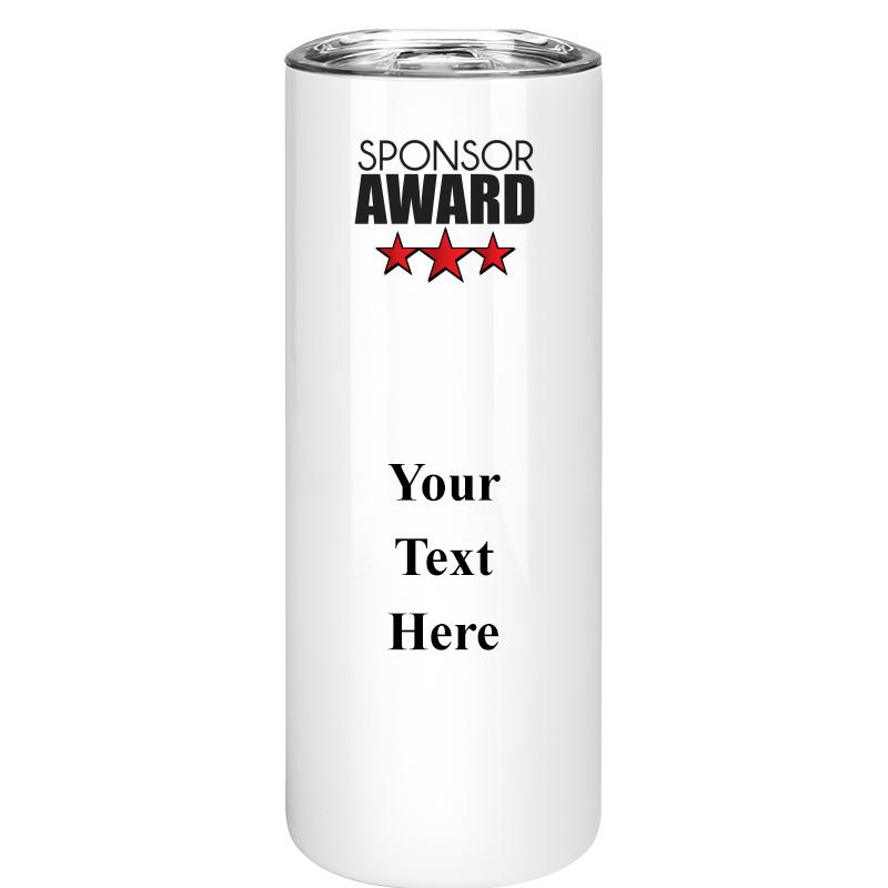 SLIM TUMBLER 20OZ WHITE