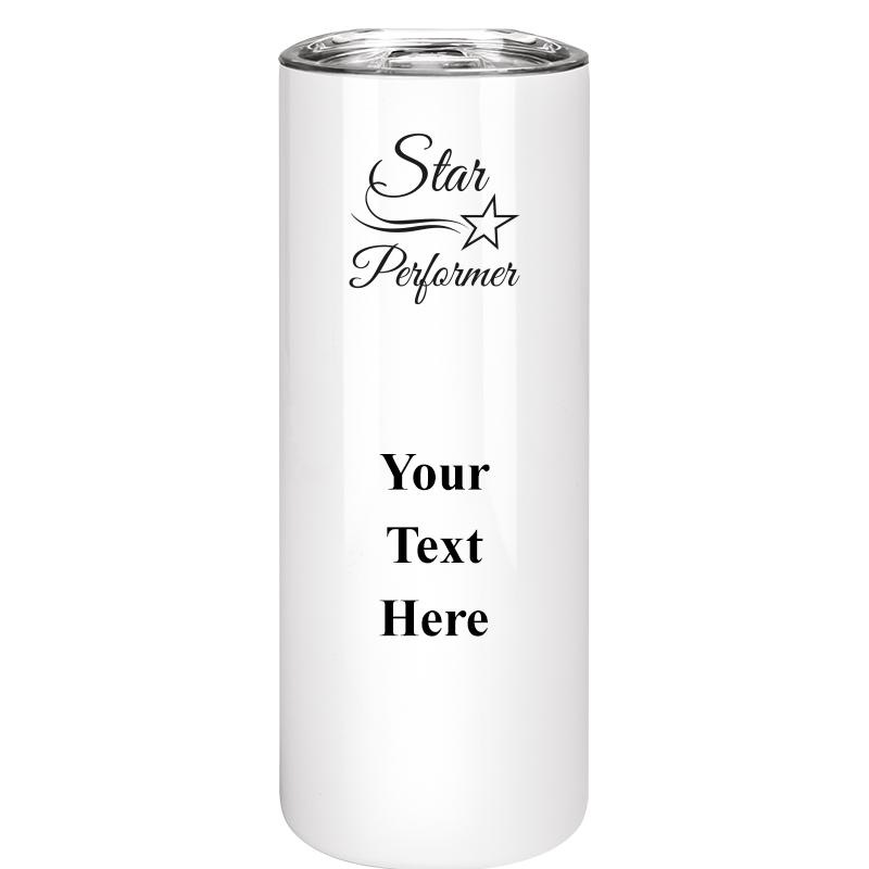 SLIM TUMBLER 20OZ WHITE