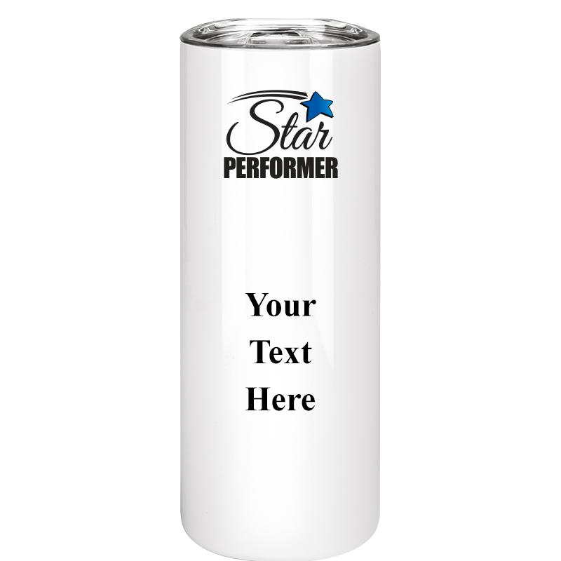 SLIM TUMBLER 20OZ WHITE