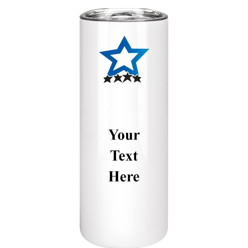 SLIM TUMBLER 20OZ WHITE