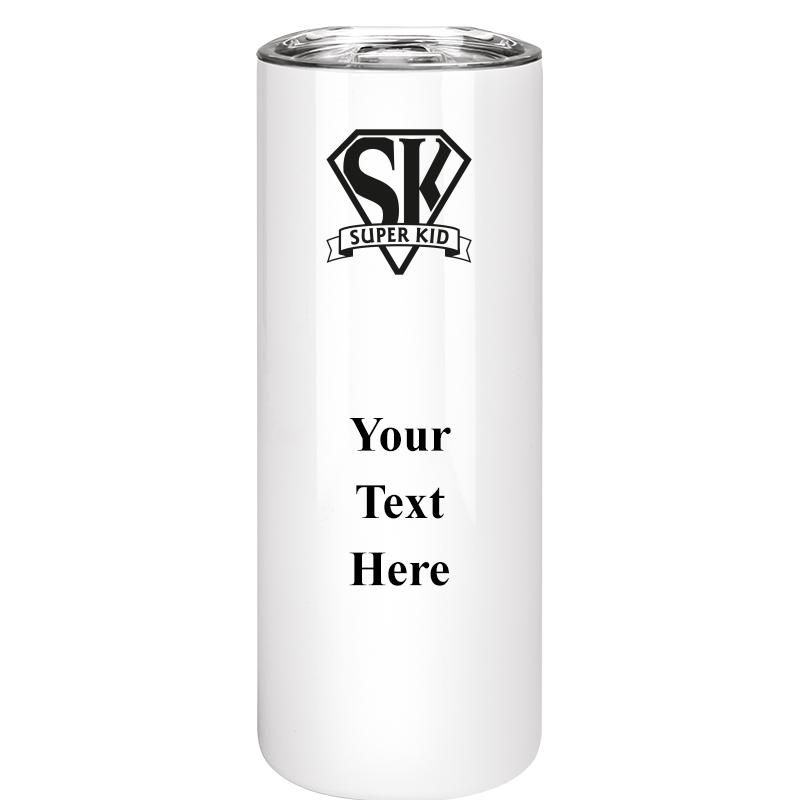 SLIM TUMBLER 20OZ WHITE