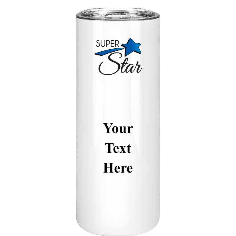 SLIM TUMBLER 20OZ WHITE