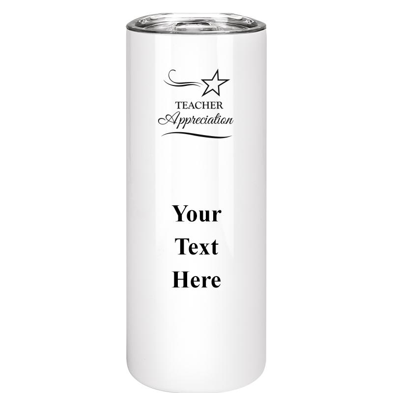 SLIM TUMBLER 20OZ WHITE