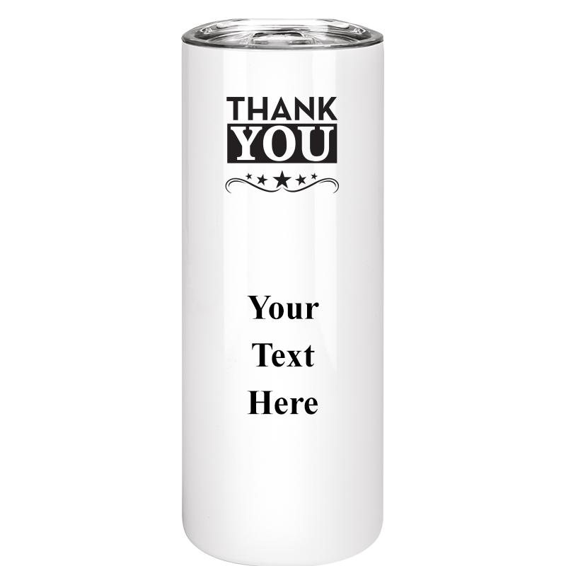 SLIM TUMBLER 20OZ WHITE