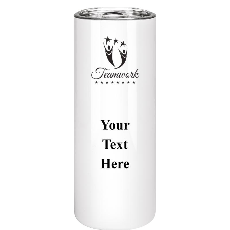 SLIM TUMBLER 20OZ WHITE