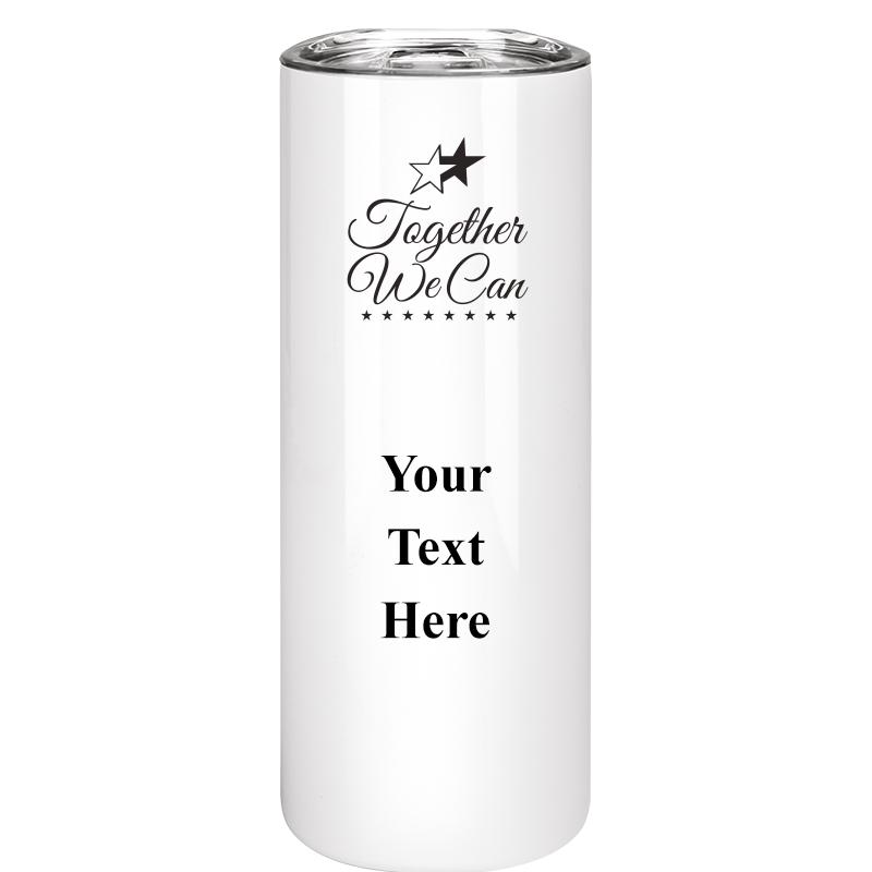 SLIM TUMBLER 20OZ WHITE
