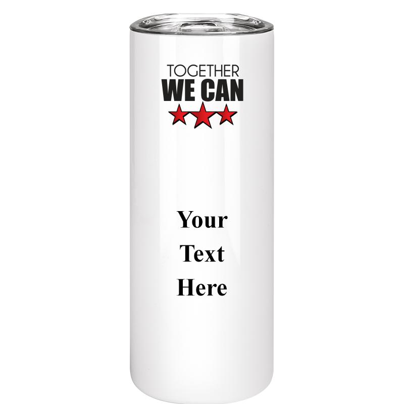 SLIM TUMBLER 20OZ WHITE