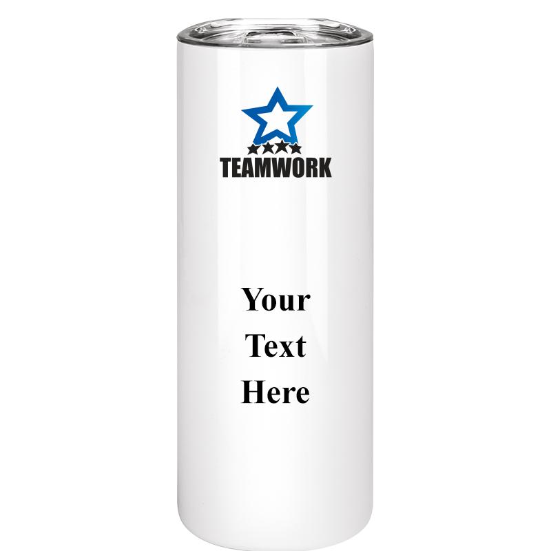 SLIM TUMBLER 20OZ WHITE