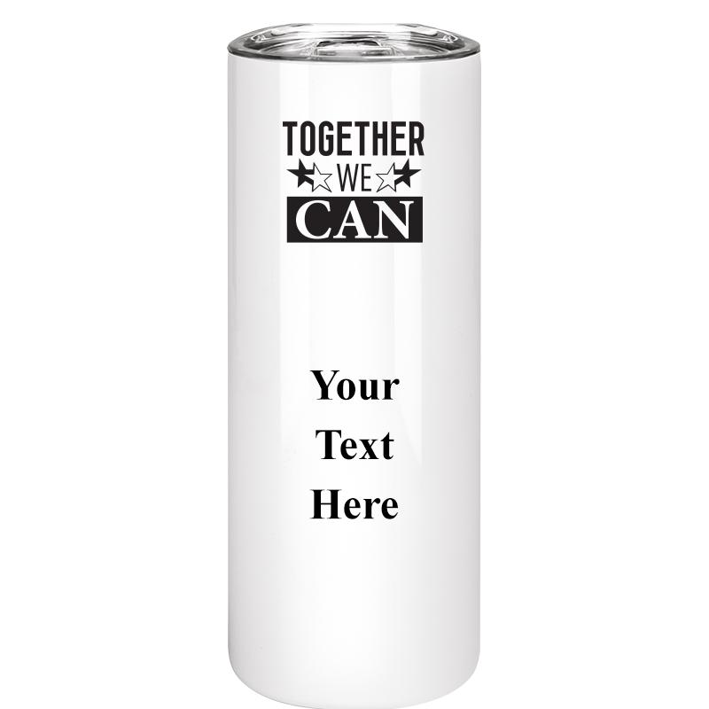 SLIM TUMBLER 20OZ WHITE