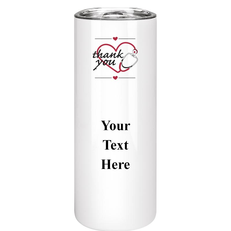 SLIM TUMBLER 20OZ WHITE