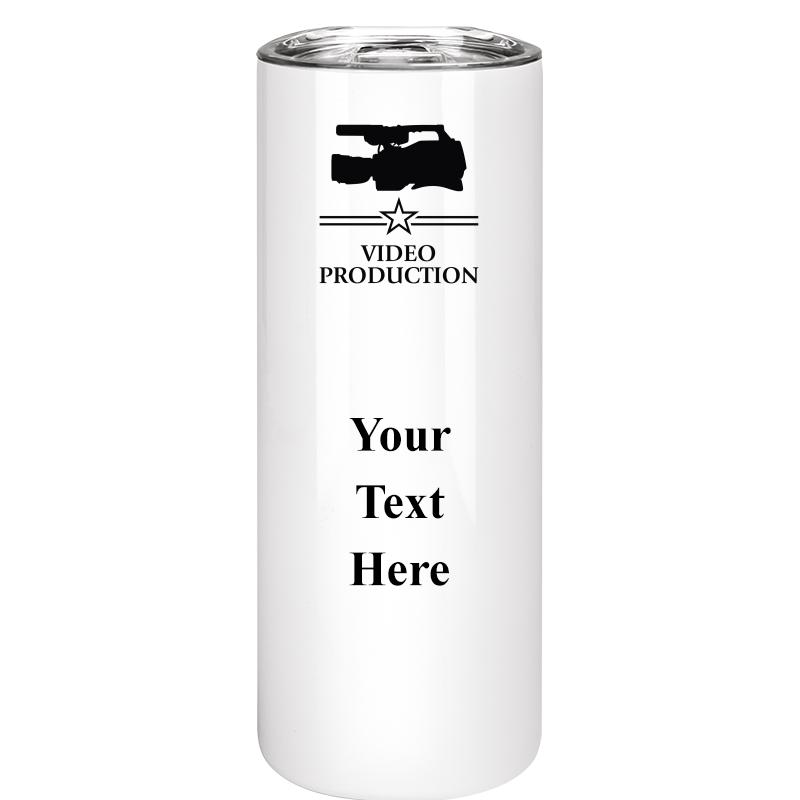 SLIM TUMBLER 20OZ WHITE