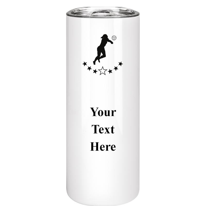 SLIM TUMBLER 20OZ WHITE