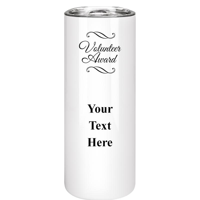 SLIM TUMBLER 20OZ WHITE