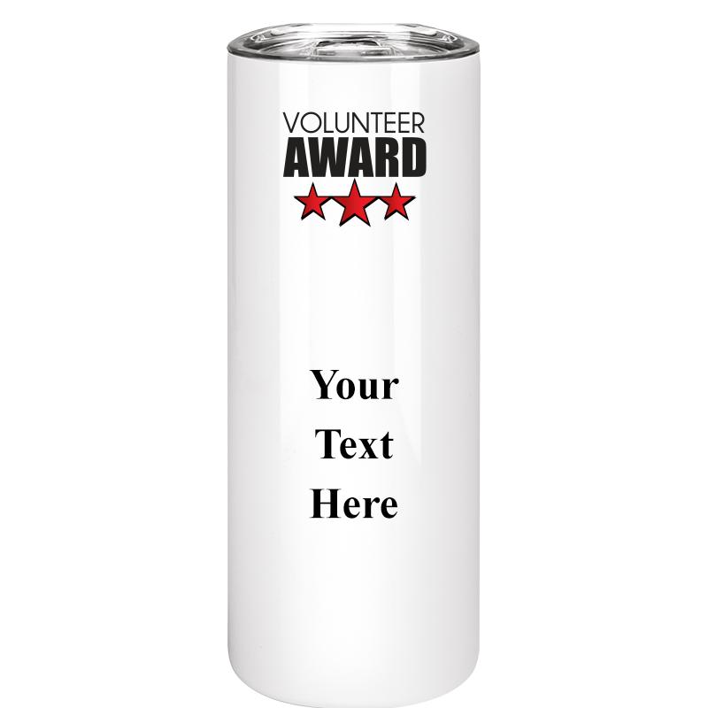 SLIM TUMBLER 20OZ WHITE