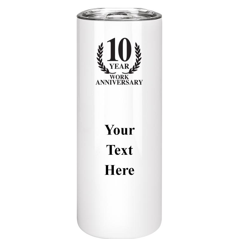 SLIM TUMBLER 20OZ WHITE