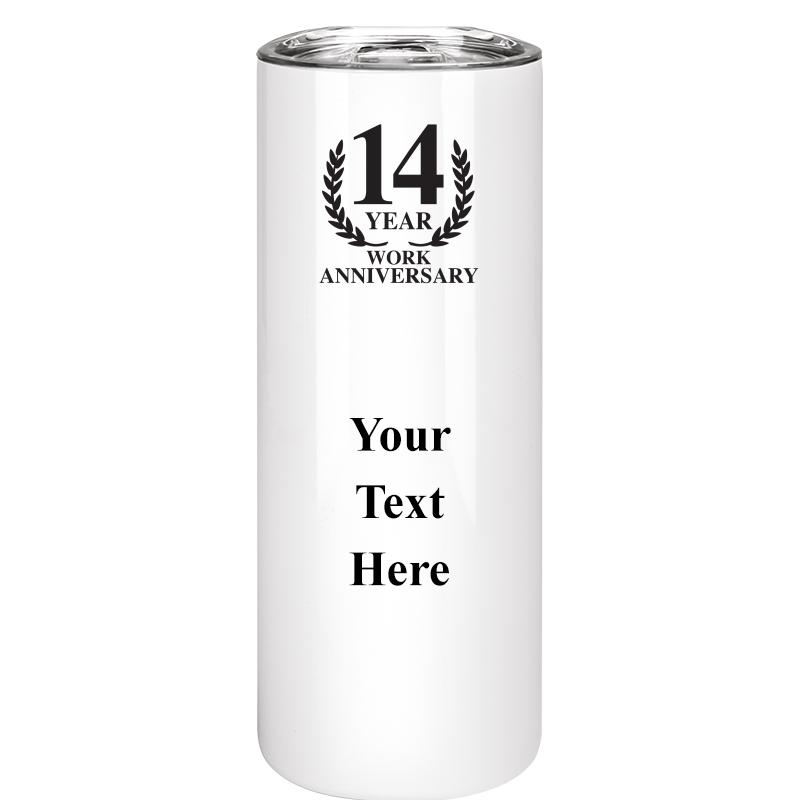 SLIM TUMBLER 20OZ WHITE