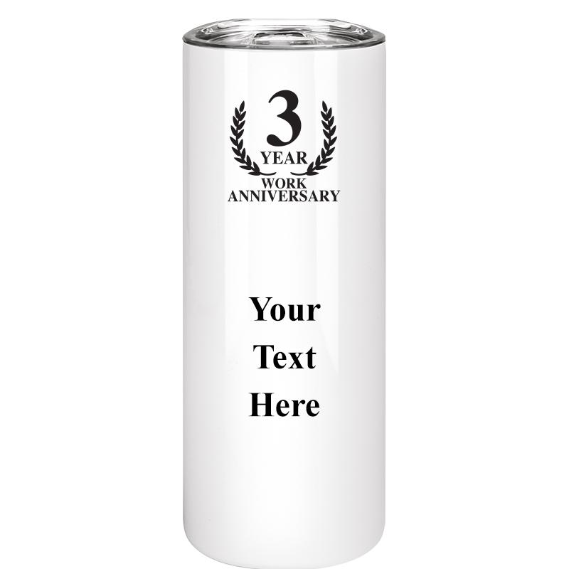 SLIM TUMBLER 20OZ WHITE