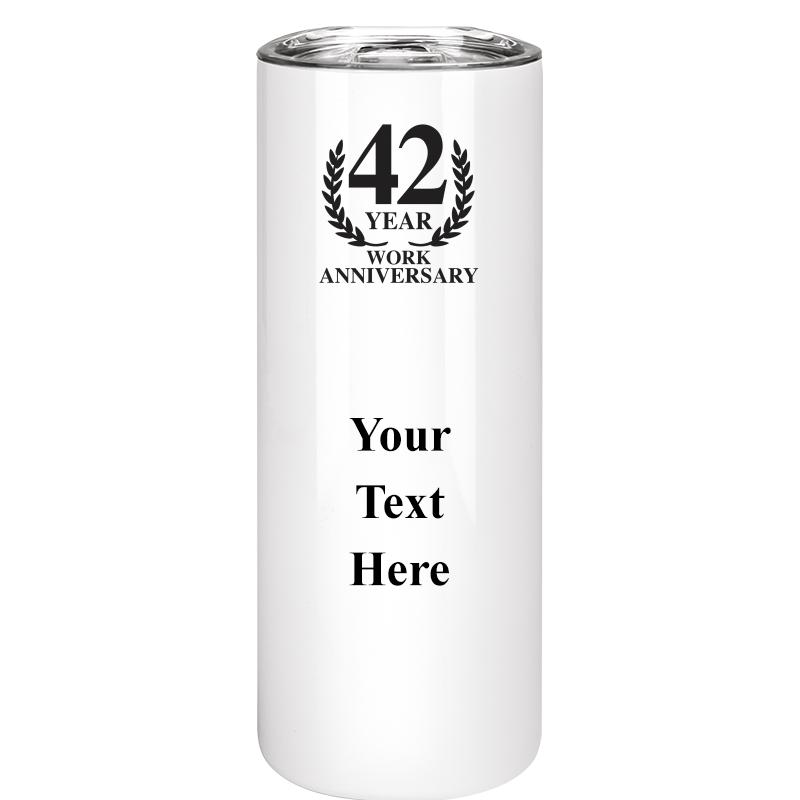 SLIM TUMBLER 20OZ WHITE