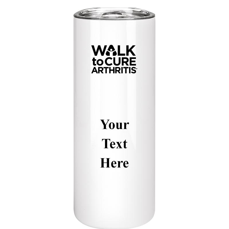 SLIM TUMBLER 20OZ WHITE