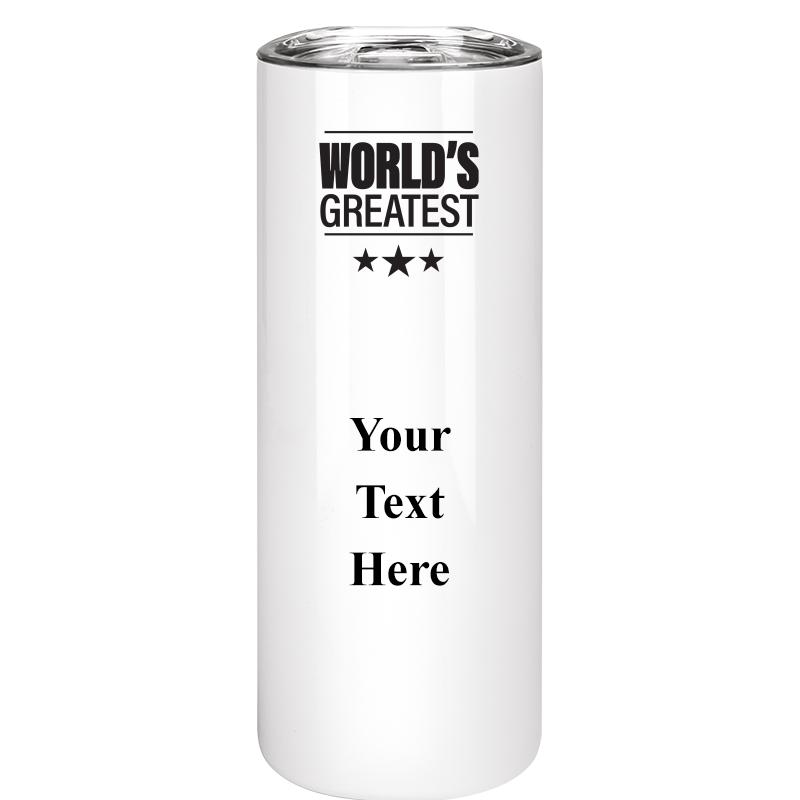 SLIM TUMBLER 20OZ WHITE