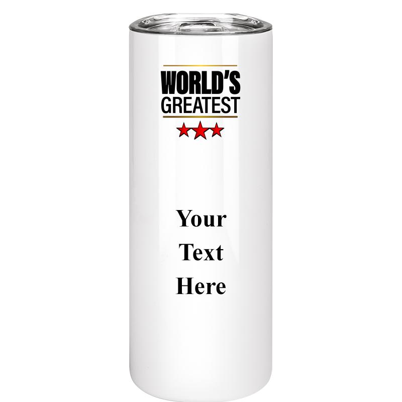 SLIM TUMBLER 20OZ WHITE