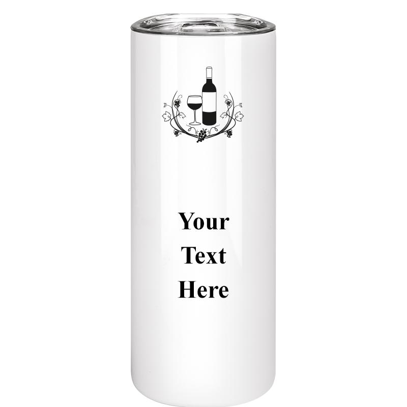 SLIM TUMBLER 20OZ WHITE