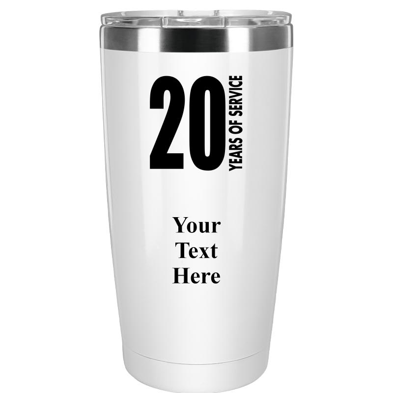 TUMBLER 20OZ WHITE