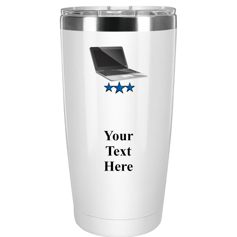 TUMBLER 20OZ WHITE