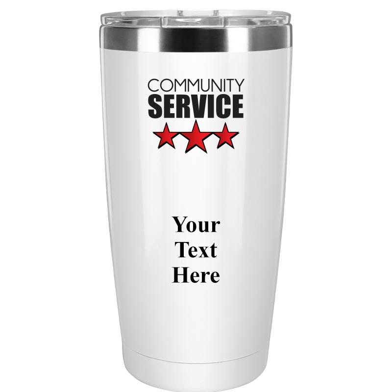 TUMBLER 20OZ WHITE