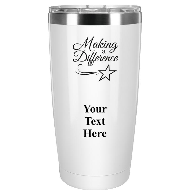 TUMBLER 20OZ WHITE