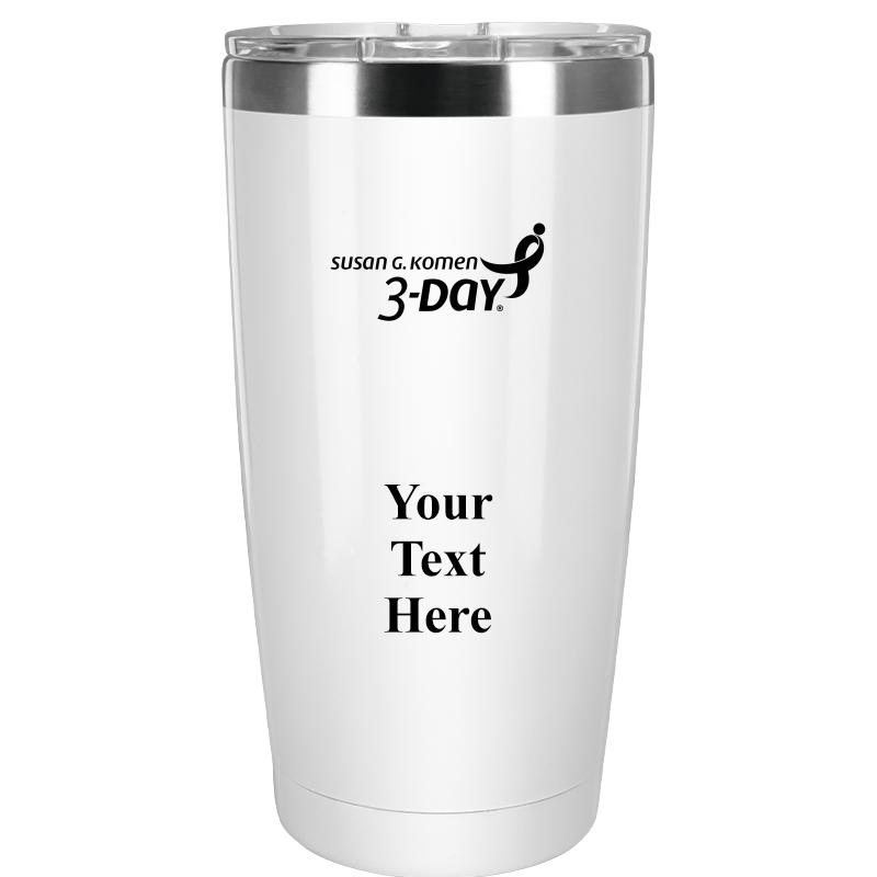TUMBLER 20OZ WHITE