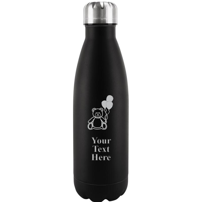BLACK WATER BOTTLE 17 OZ