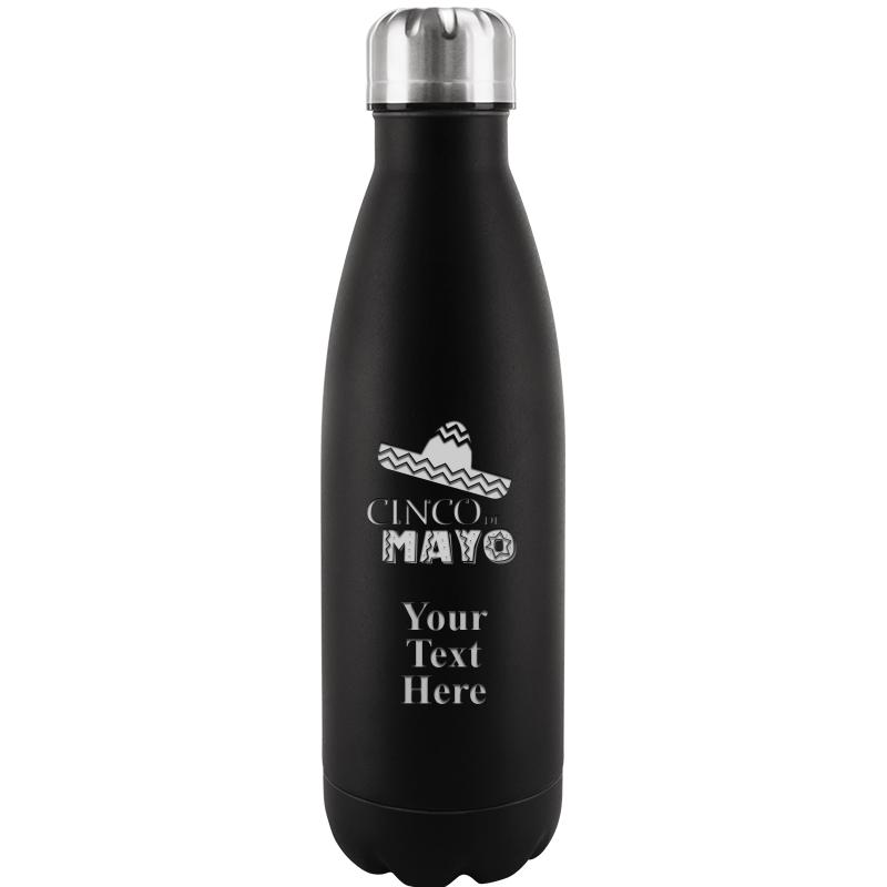 BLACK WATER BOTTLE 17 OZ