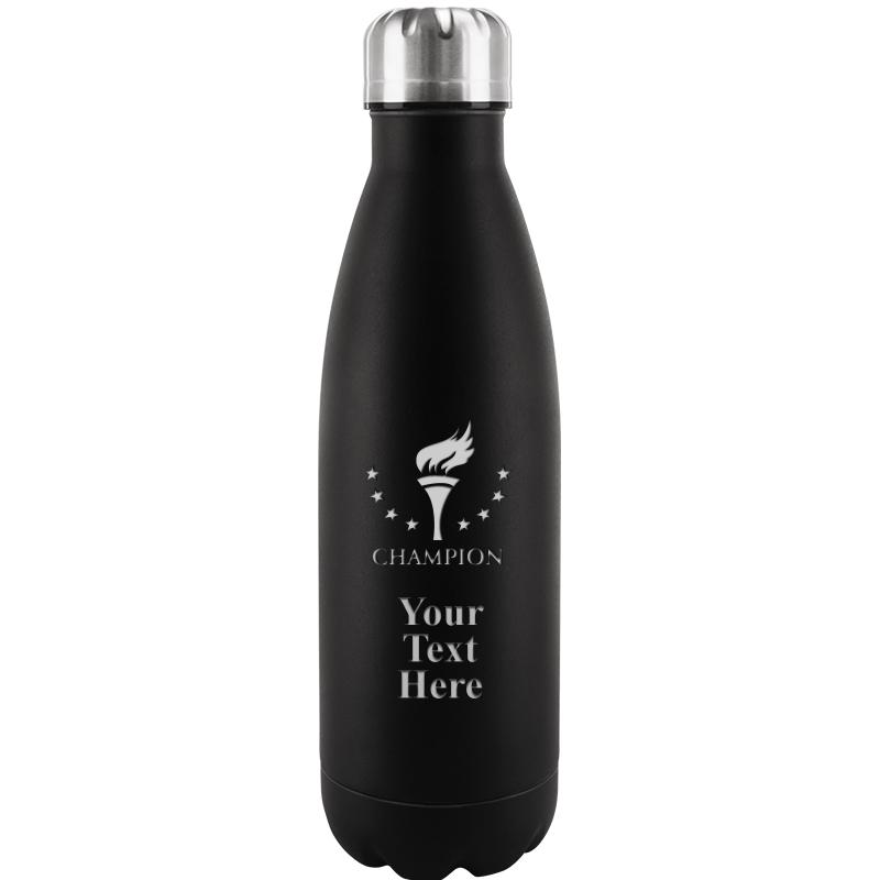 BLACK WATER BOTTLE 17 OZ