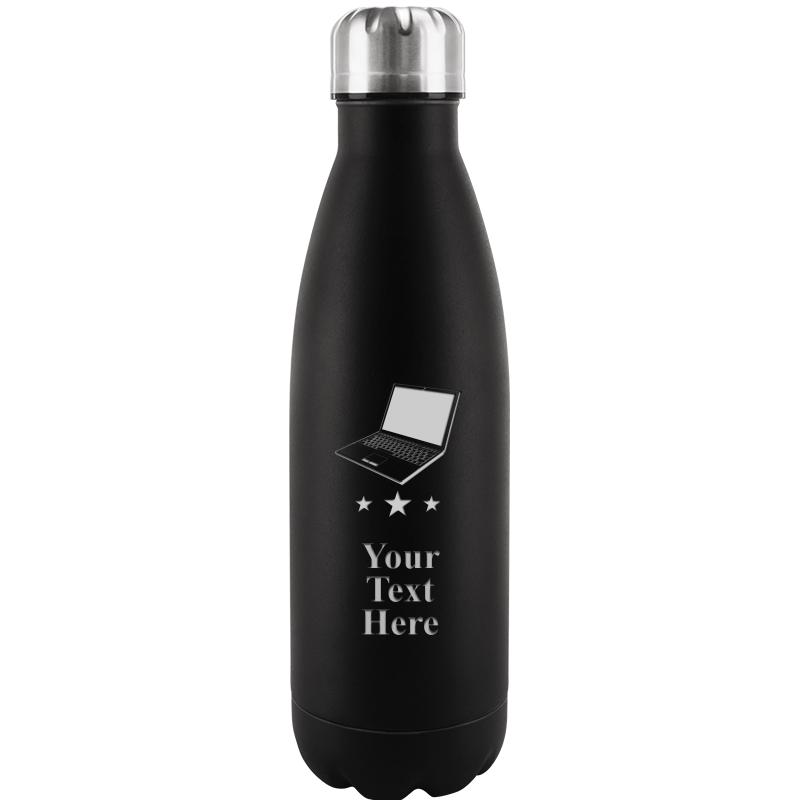 BLACK WATER BOTTLE 17 OZ