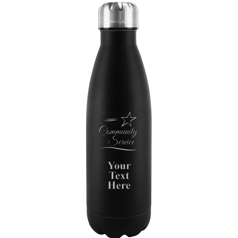 BLACK WATER BOTTLE 17 OZ